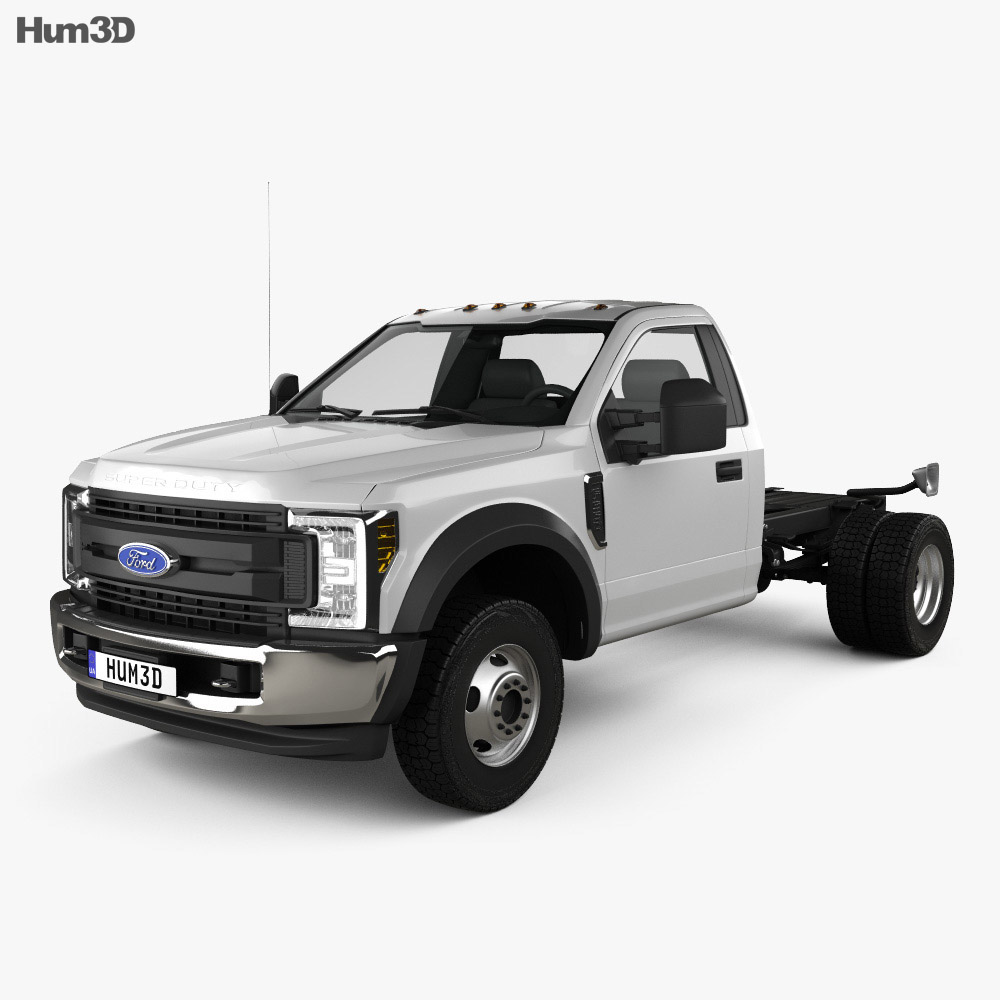 Ford F-550 Super Duty Regular Cab Chassis 2022 3D 모델 