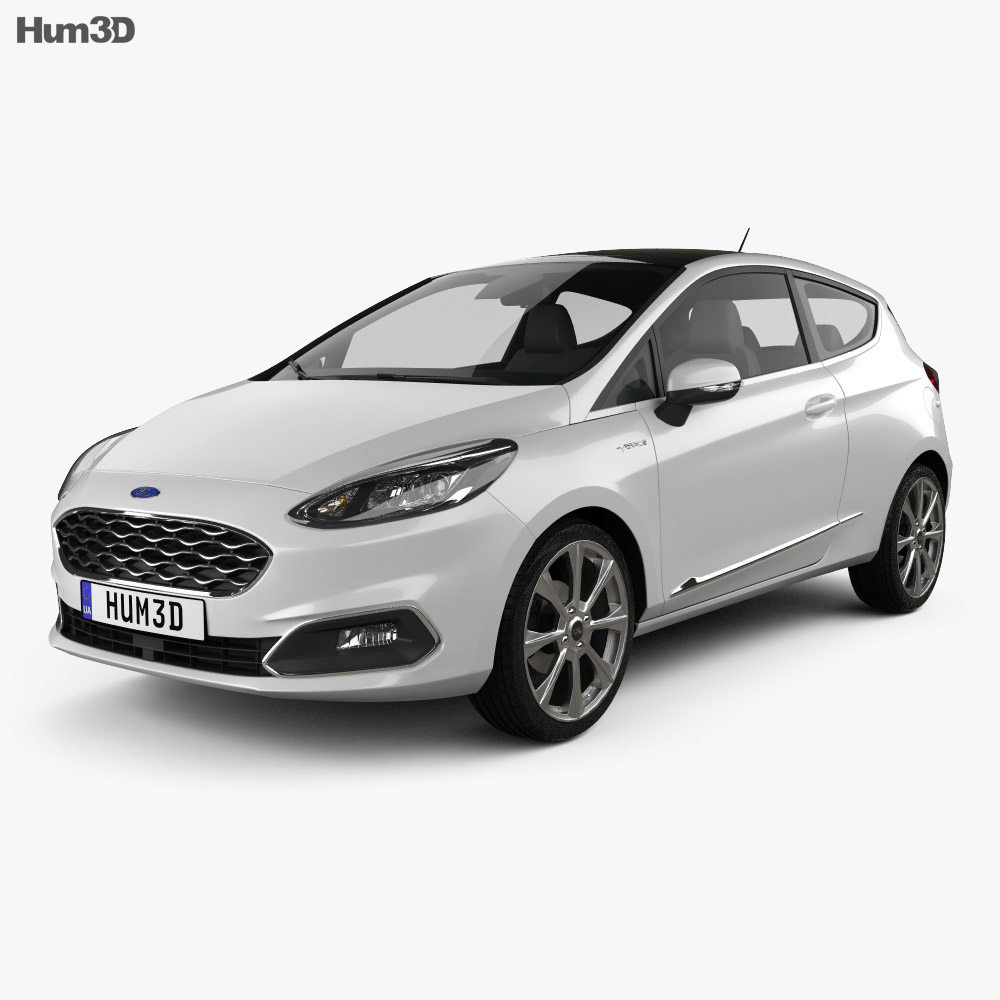 Ford Fiesta Vignale 2017 3D-Modell