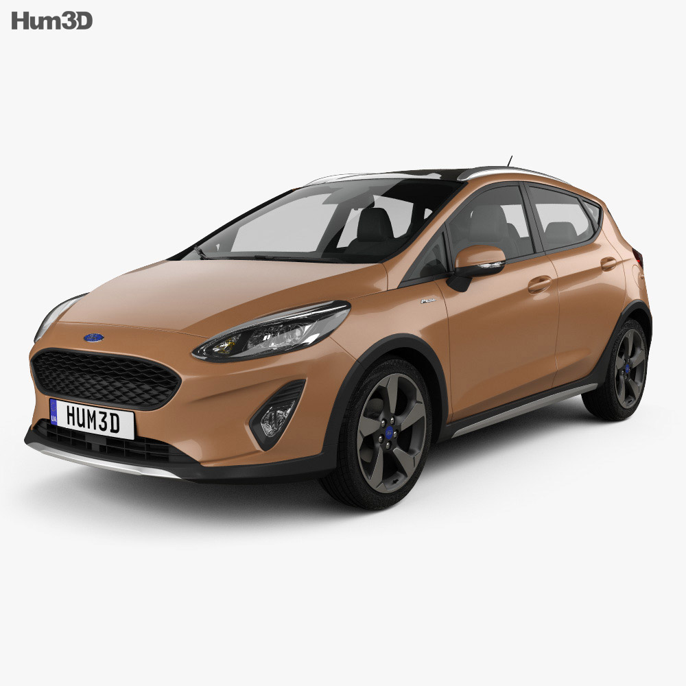 Ford Fiesta Active 2017 3D-Modell