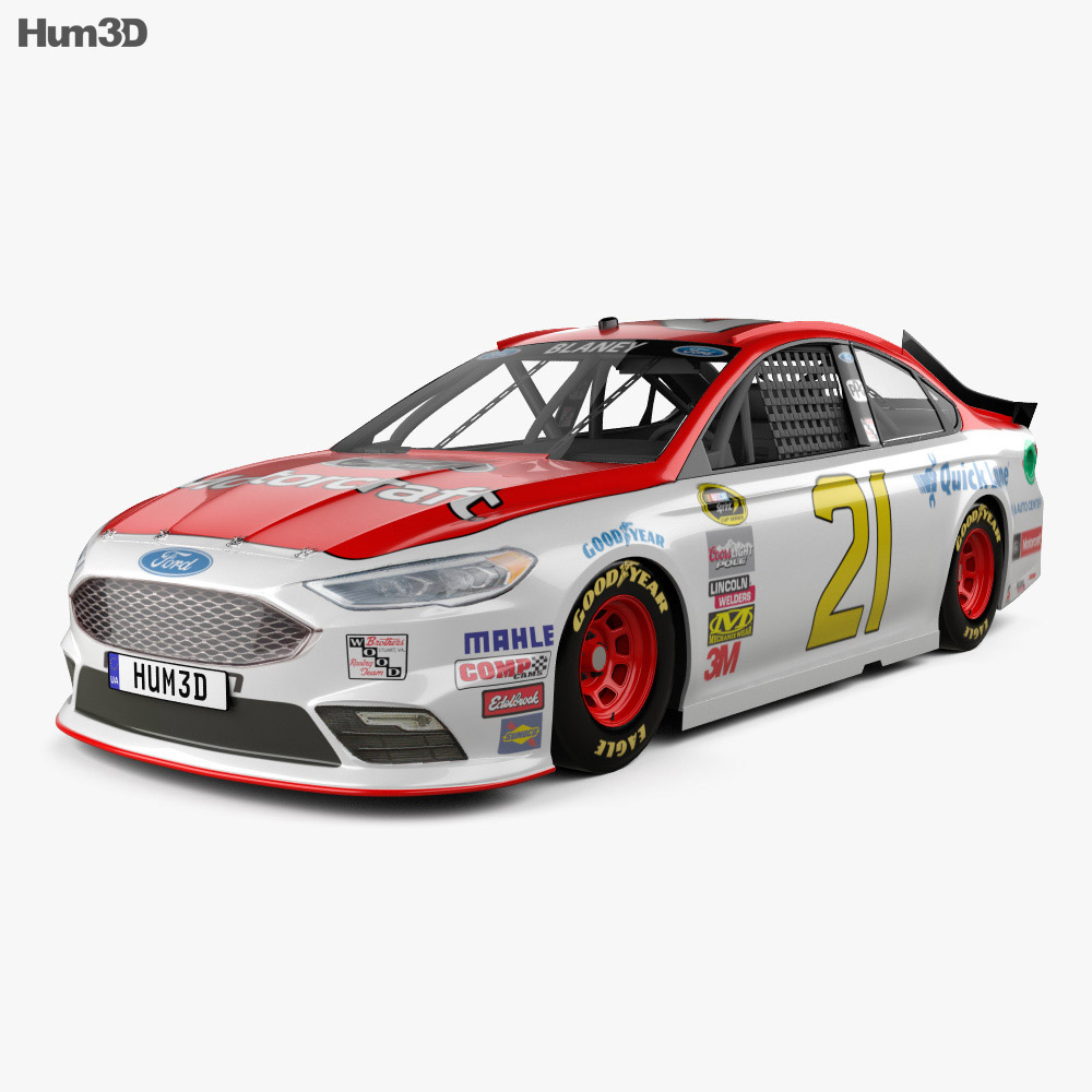 Ford Fusion NASCAR 2018 3D 모델 