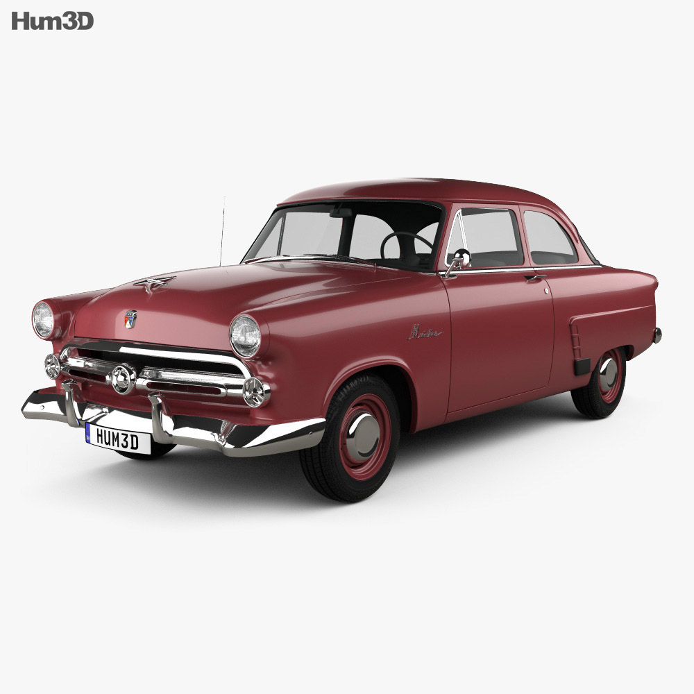 Ford Mainline (70A) Tudor sedan 1952 3D-Modell