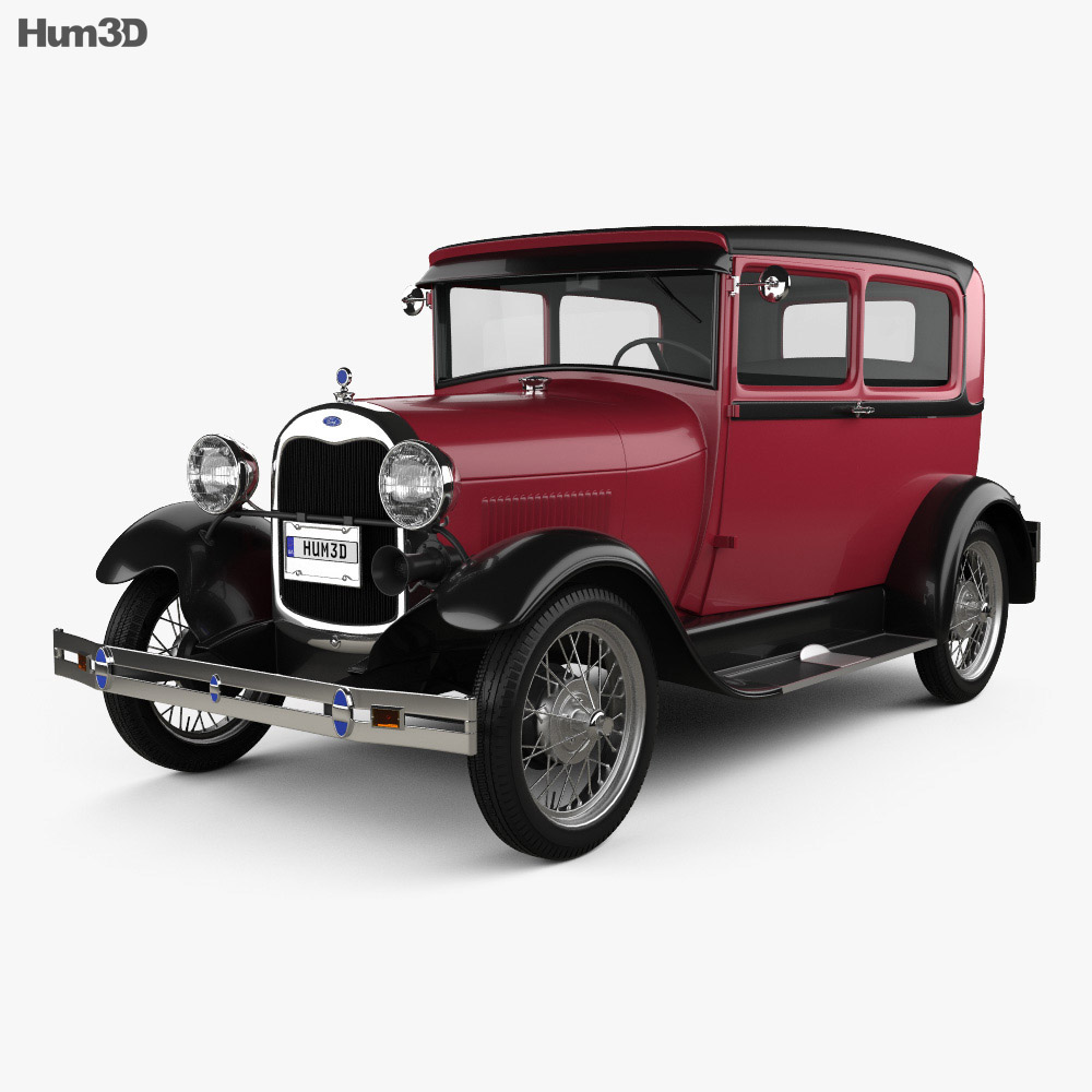 Ford Model A Tudor 1929 Modelo 3D