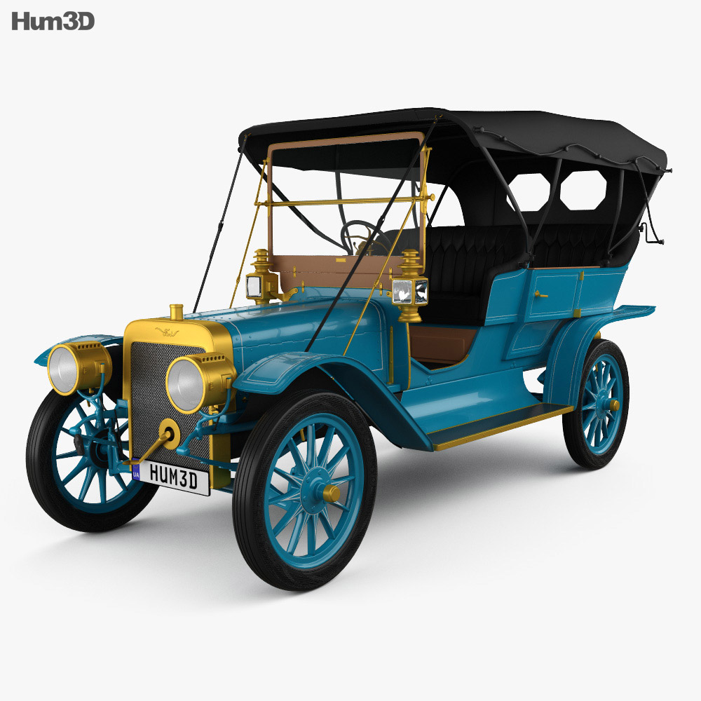 Ford Model K Touring 1906 3D 모델 