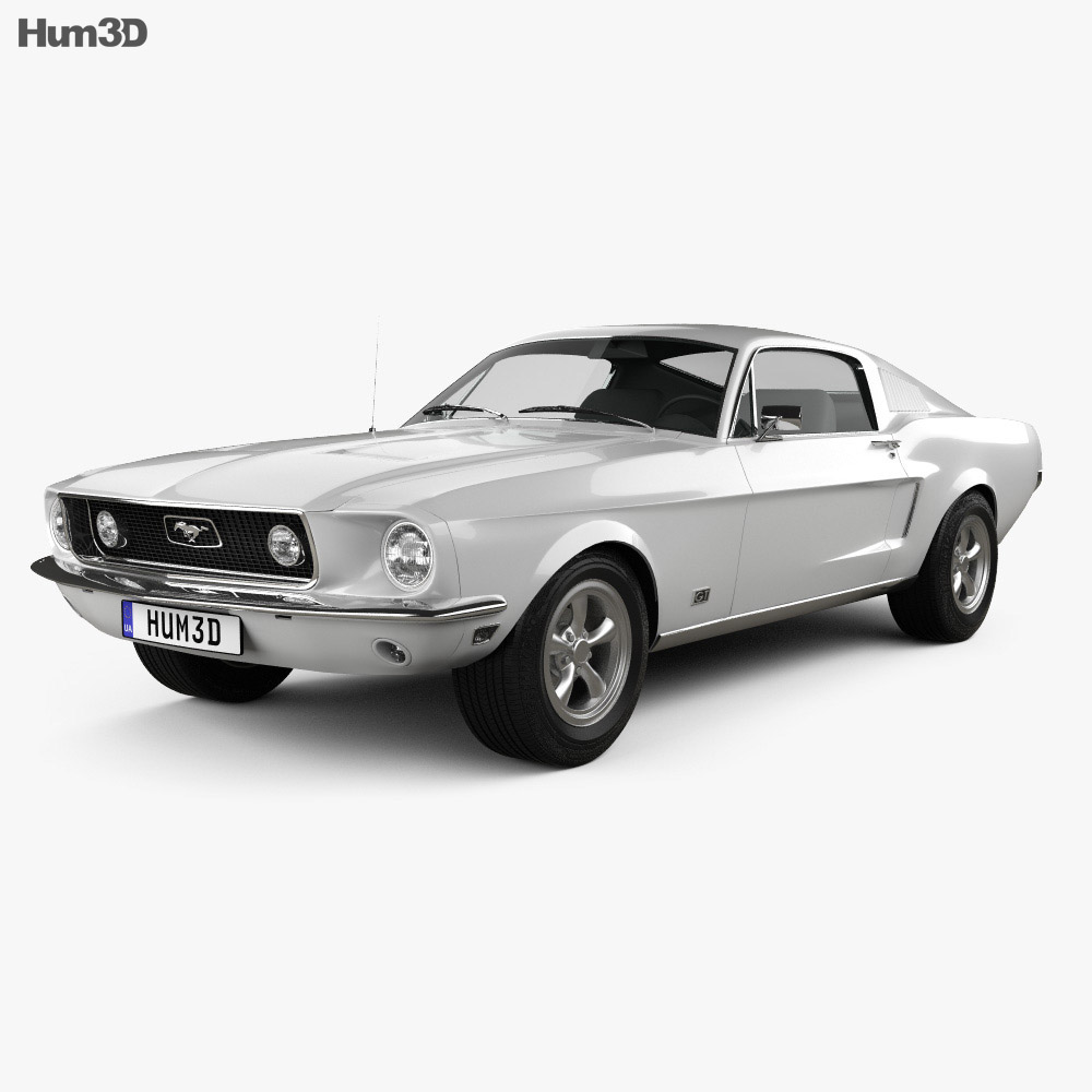 Ford Mustang GT 1967 3d model