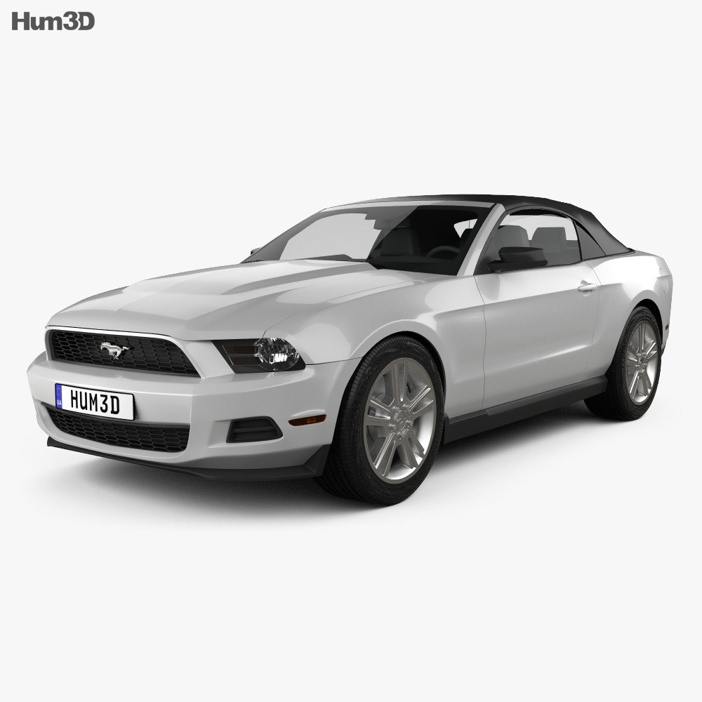 Ford Mustang V6 descapotable 2013 Modelo 3D