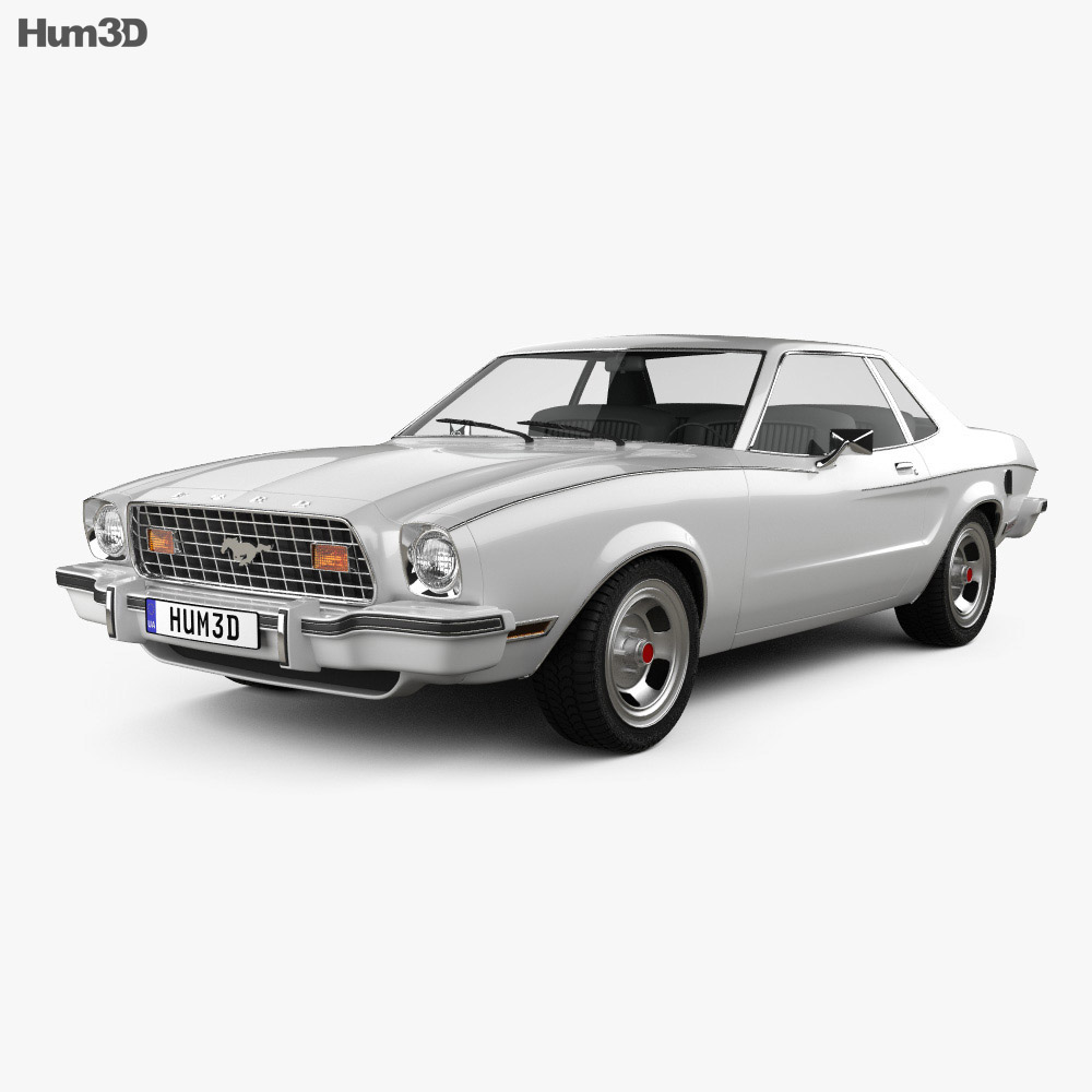 Ford Mustang купе 1974 3D модель