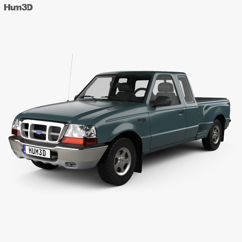 Ford Ranger (NA) Extended Cab Flare Side XLT 2012 3Dモデル