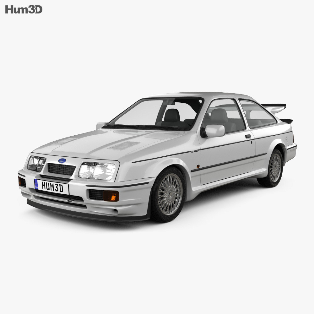 Ford Sierra Cosworth RS500 1986 3D 모델 
