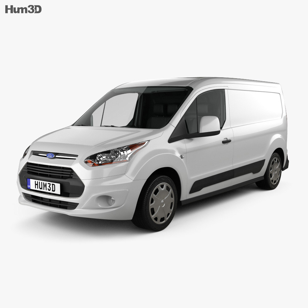 Ford Transit Connect LWB mit Innenraum 2016 3D-Modell