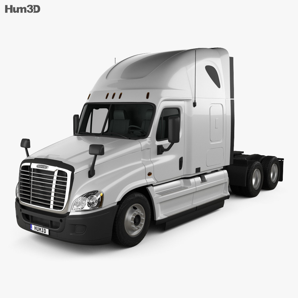 Freightliner Cascadia スリーパーキャブ トラクター・トラック 2016 3Dモデル