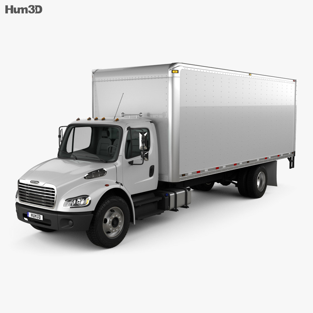 Freightliner M2 106 Box Truck 2018 Modello 3D