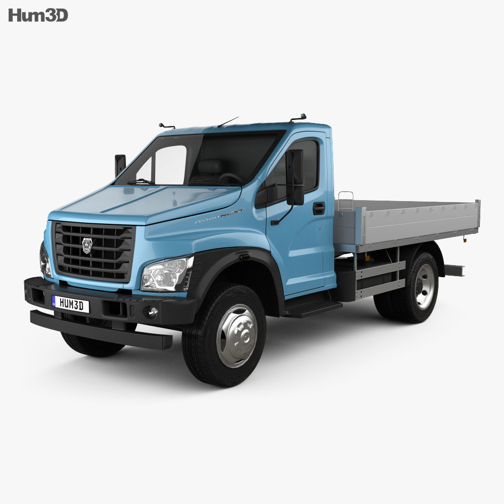 GAZ GAZon NEXT (C41R11) フラットベッドトラック 2017 3Dモデル