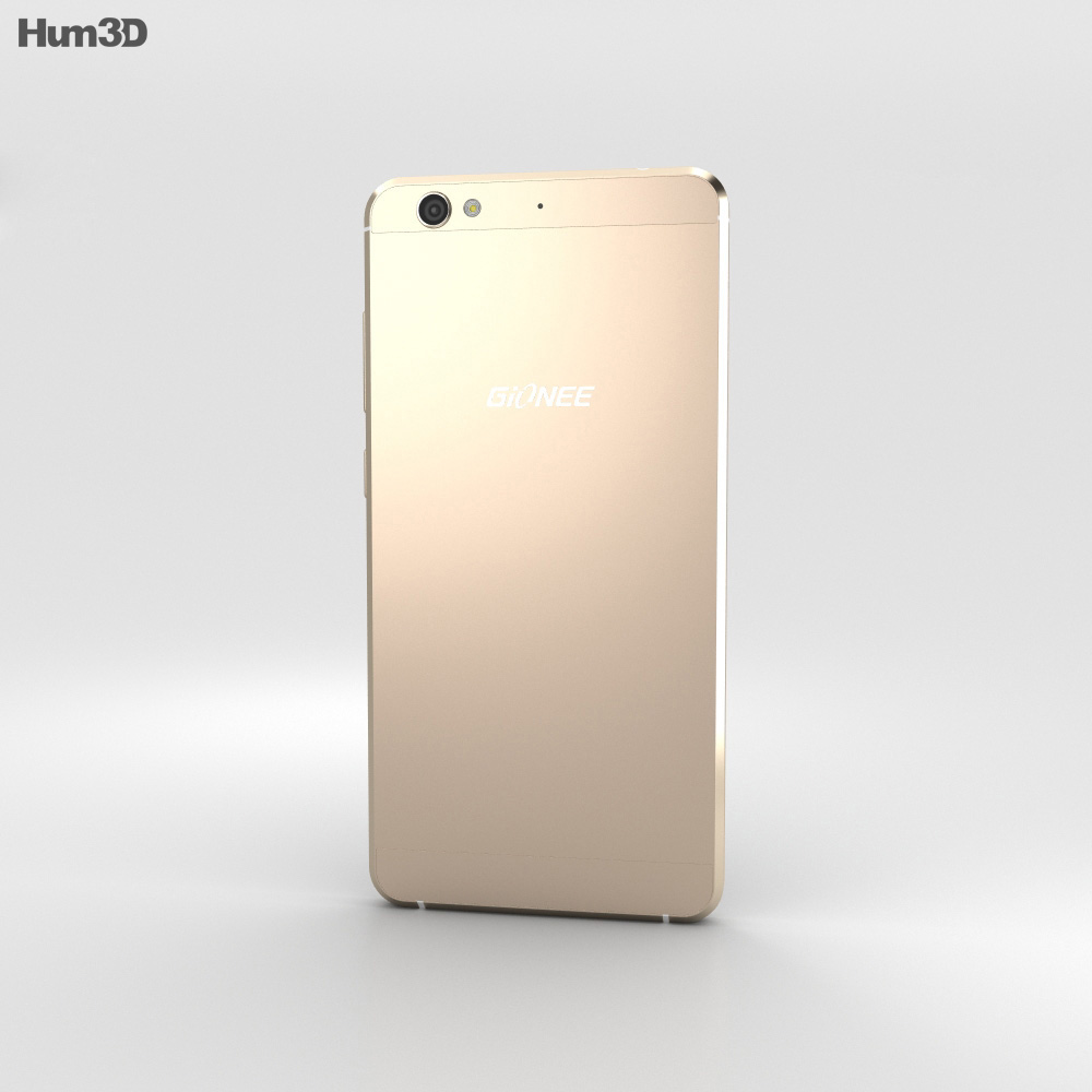 Gionee S6 Gold 3D model Download Phones on — free download