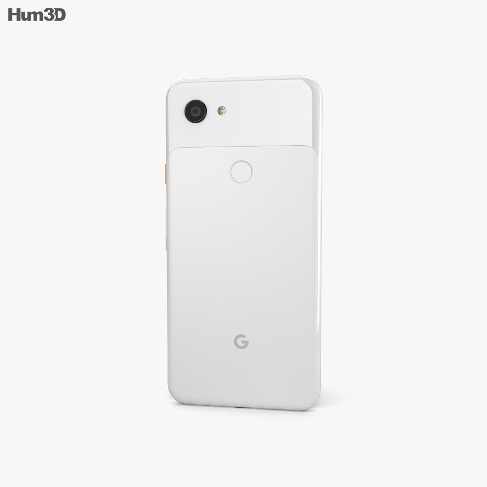 Google Pixel 3a XL Clearly White 3Dモデル