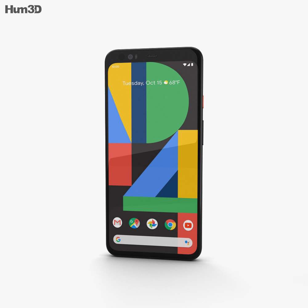 Google Pixel 4 XL Clearly White 3D-Modell