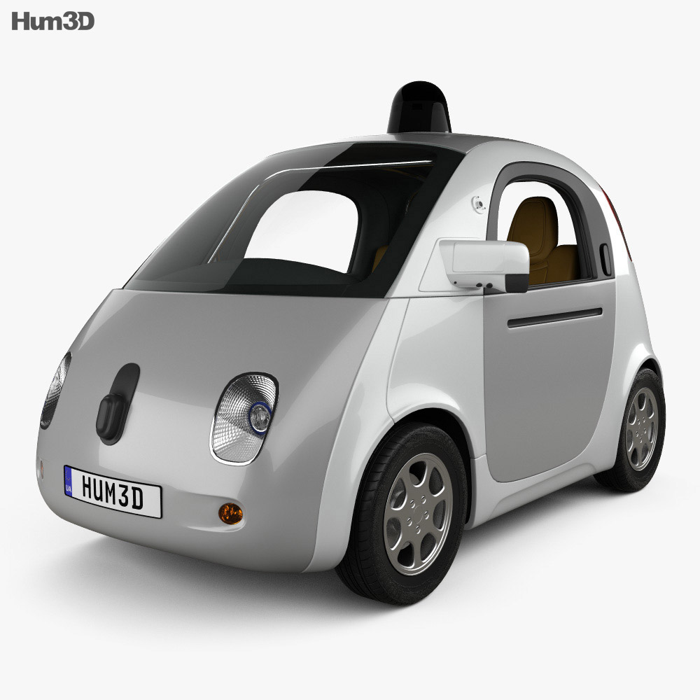 Google Self-Driving Car 2015 3D-Modell