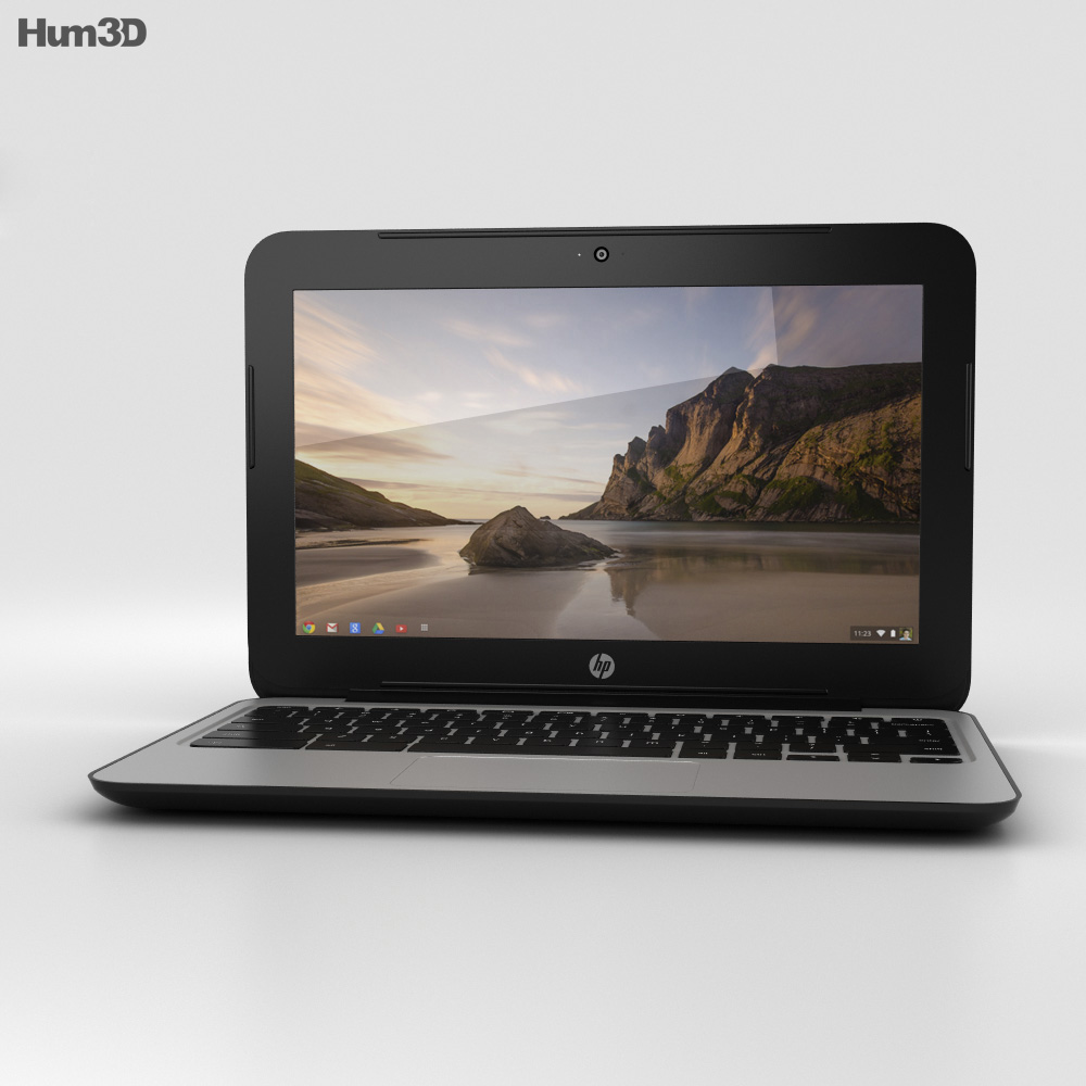 HP Chromebook 11 G3 Twinkle Black 3D модель
