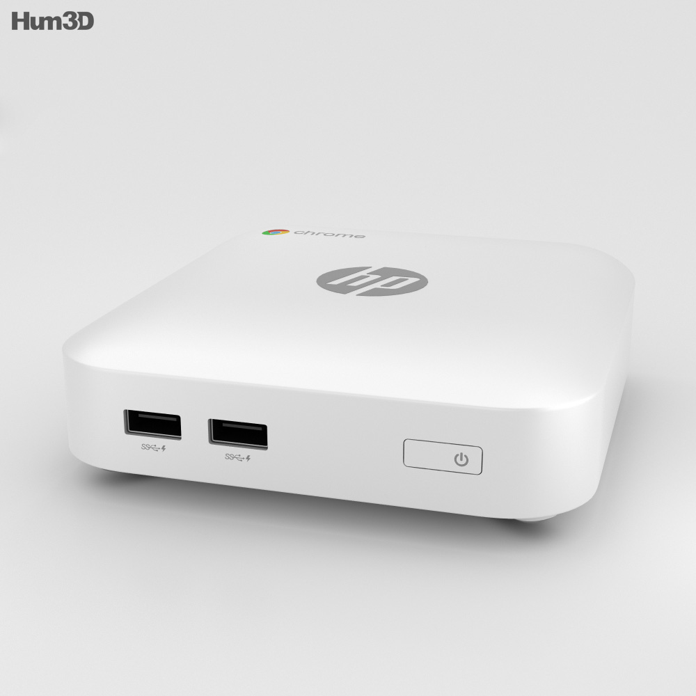 HP Chromebox Blanc Modèle 3d