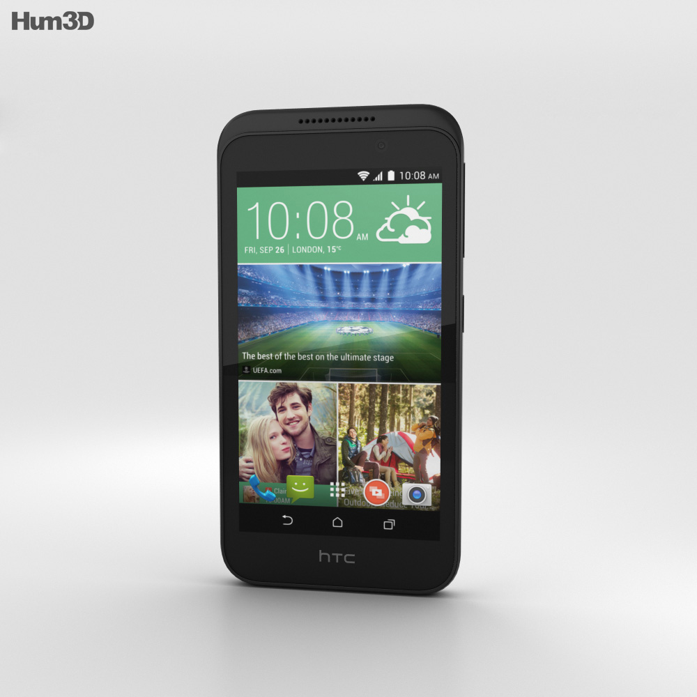 HTC Desire 320 Vanilla White Modèle 3d