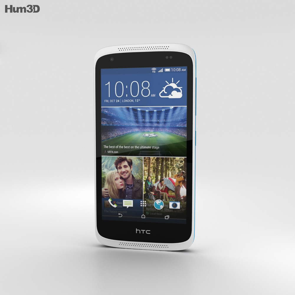 HTC Desire 526G+ Glacier Blue Modello 3D