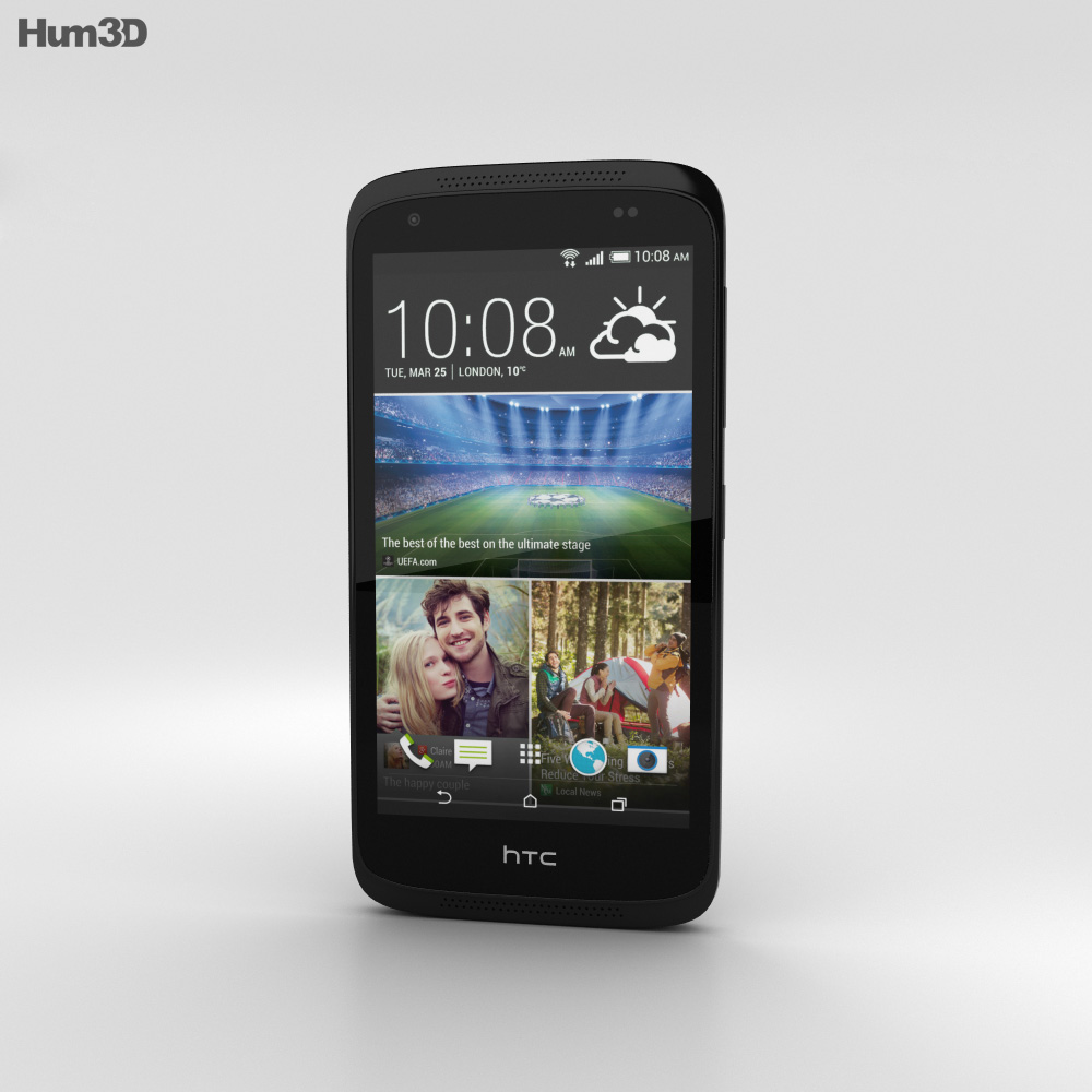 HTC Desire 526G+ Stealth Black Modello 3D