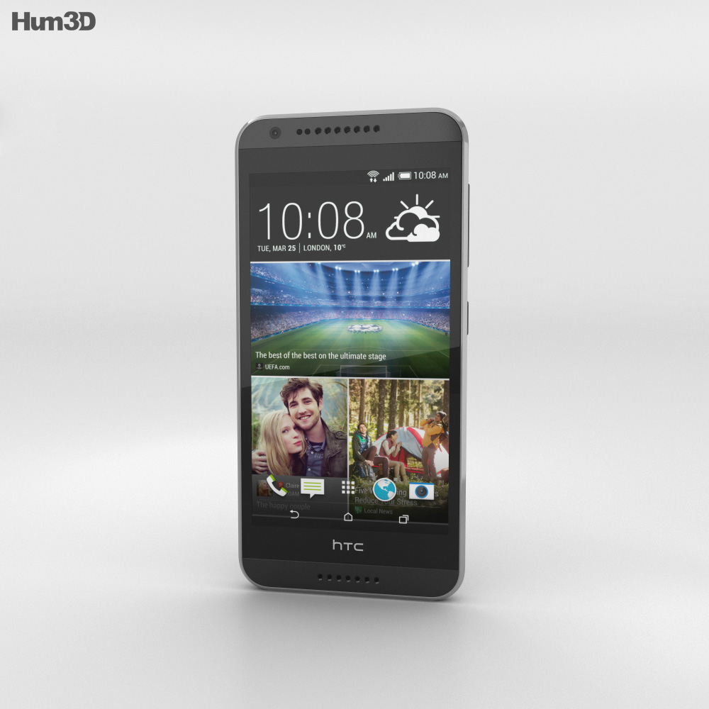 HTC Desire 620G Tuxedo Grey Modello 3D