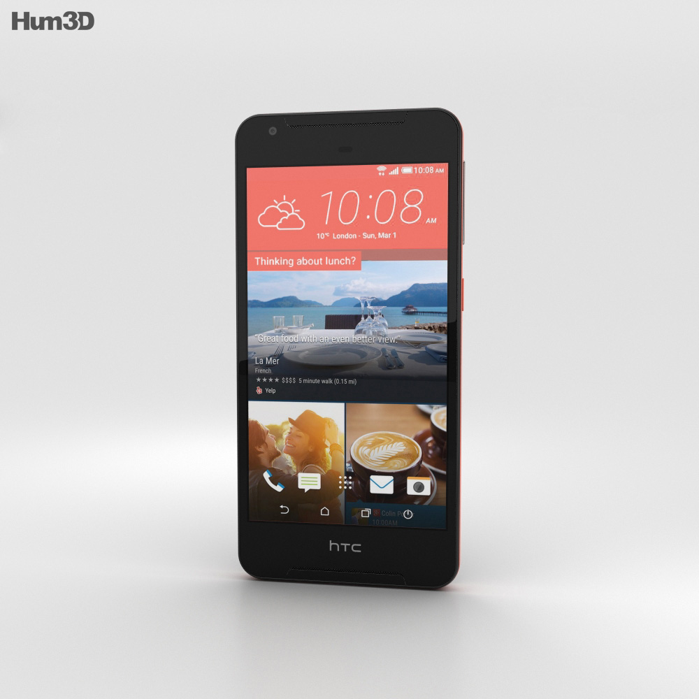 HTC Desire 628 Nero Modello 3D