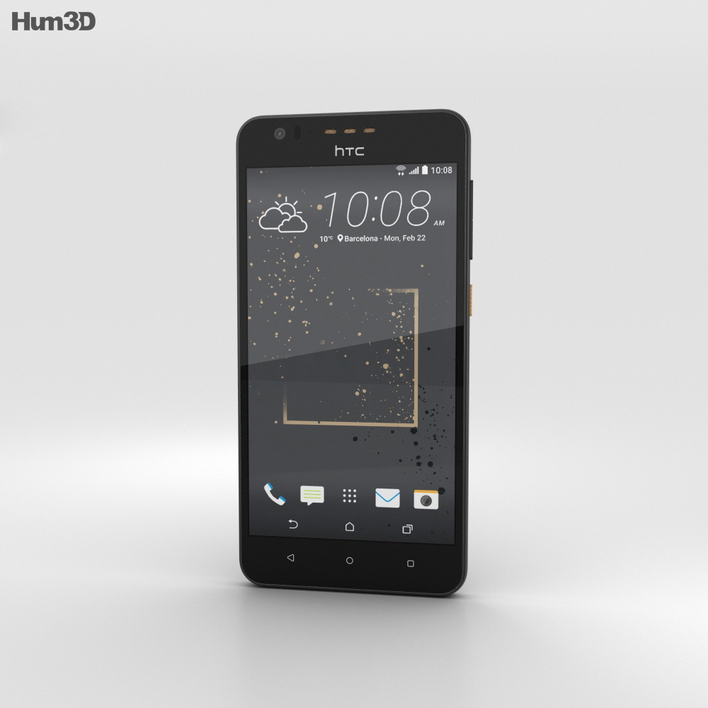 HTC Desire 825 Gray Splash 3D 모델 