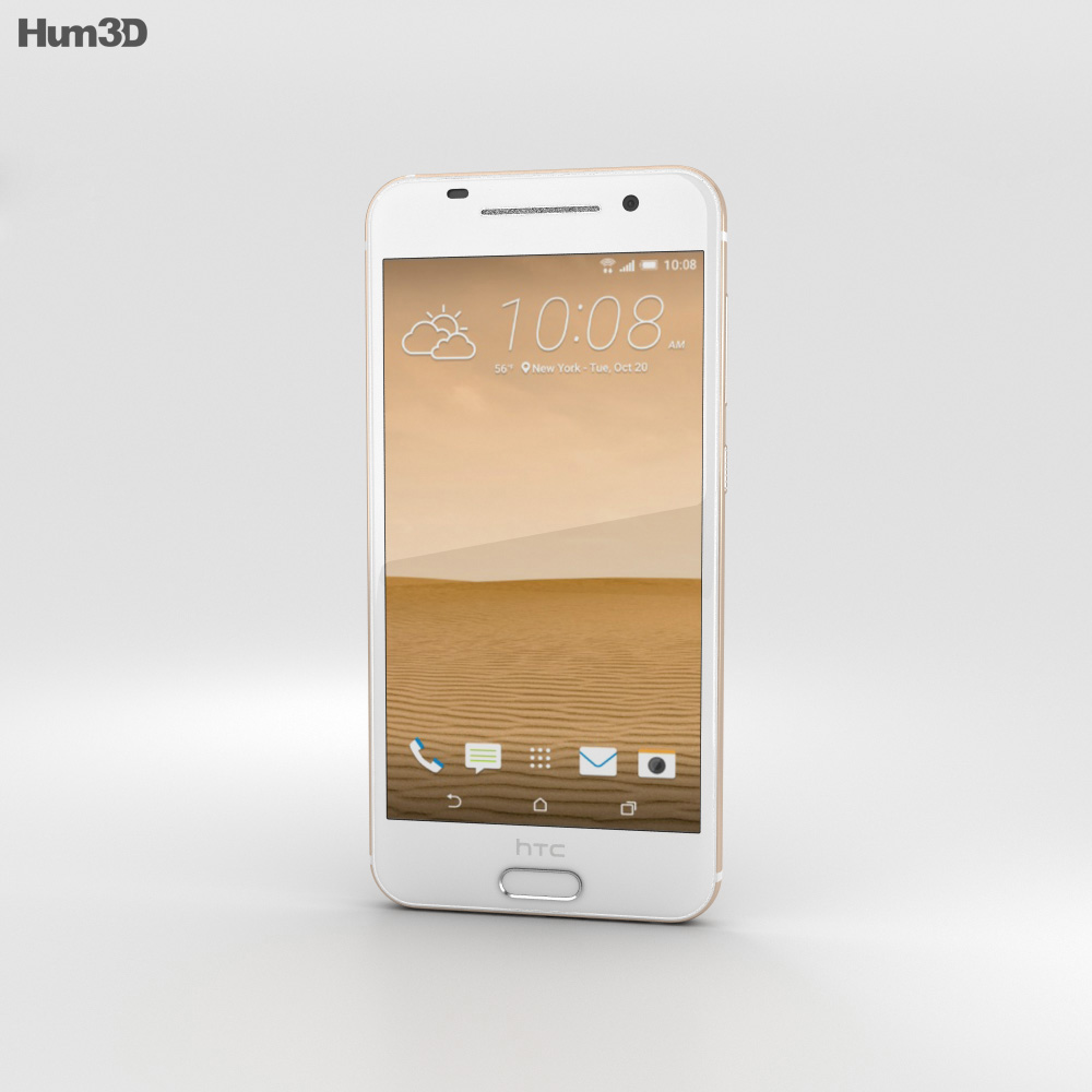 HTC One A9 Topaz Gold 3D-Modell