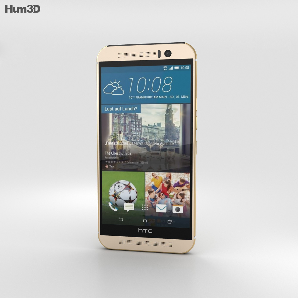HTC One (M9) Amber Gold 3Dモデル