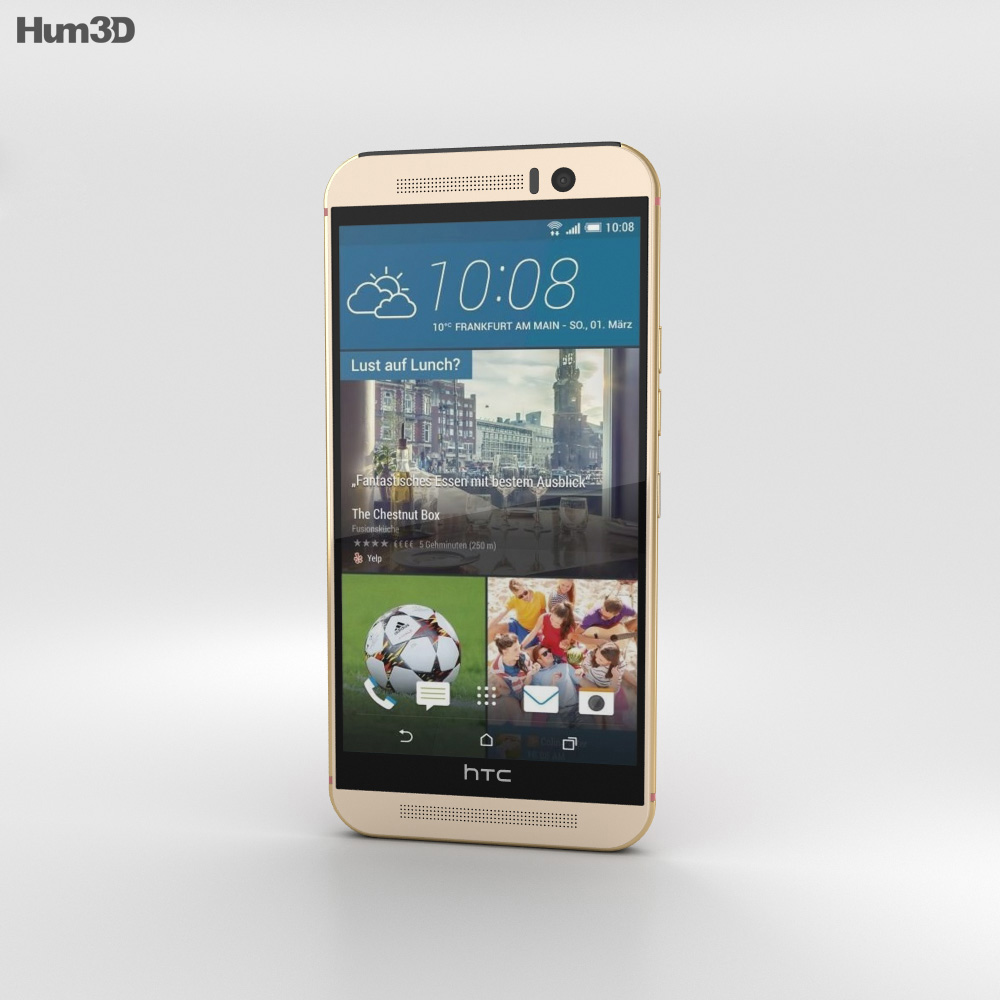 HTC One (M9) Gold/Pink Modelo 3D