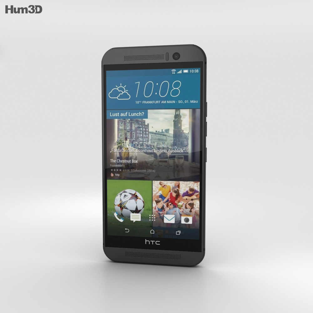 HTC One (M9) Gunmetal Gray 3D-Modell