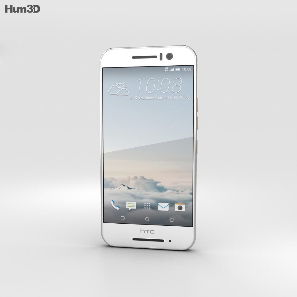 HTC One S9 Silver 3d model