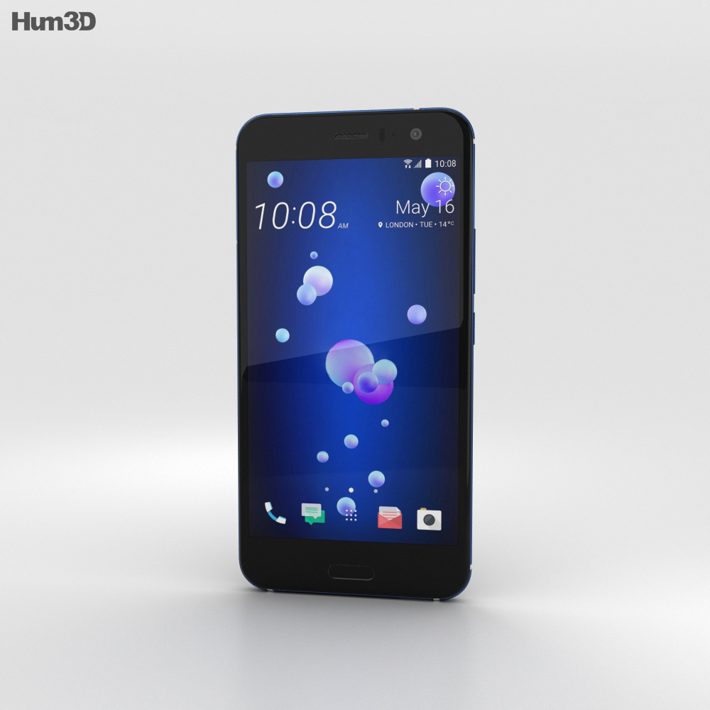 HTC U11 Sapphire Blue 3D模型
