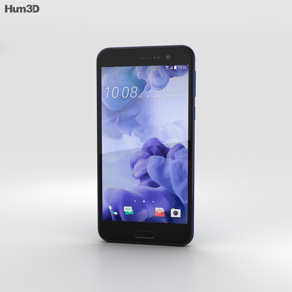 HTC U Play Sapphire Blue 3D-Modell
