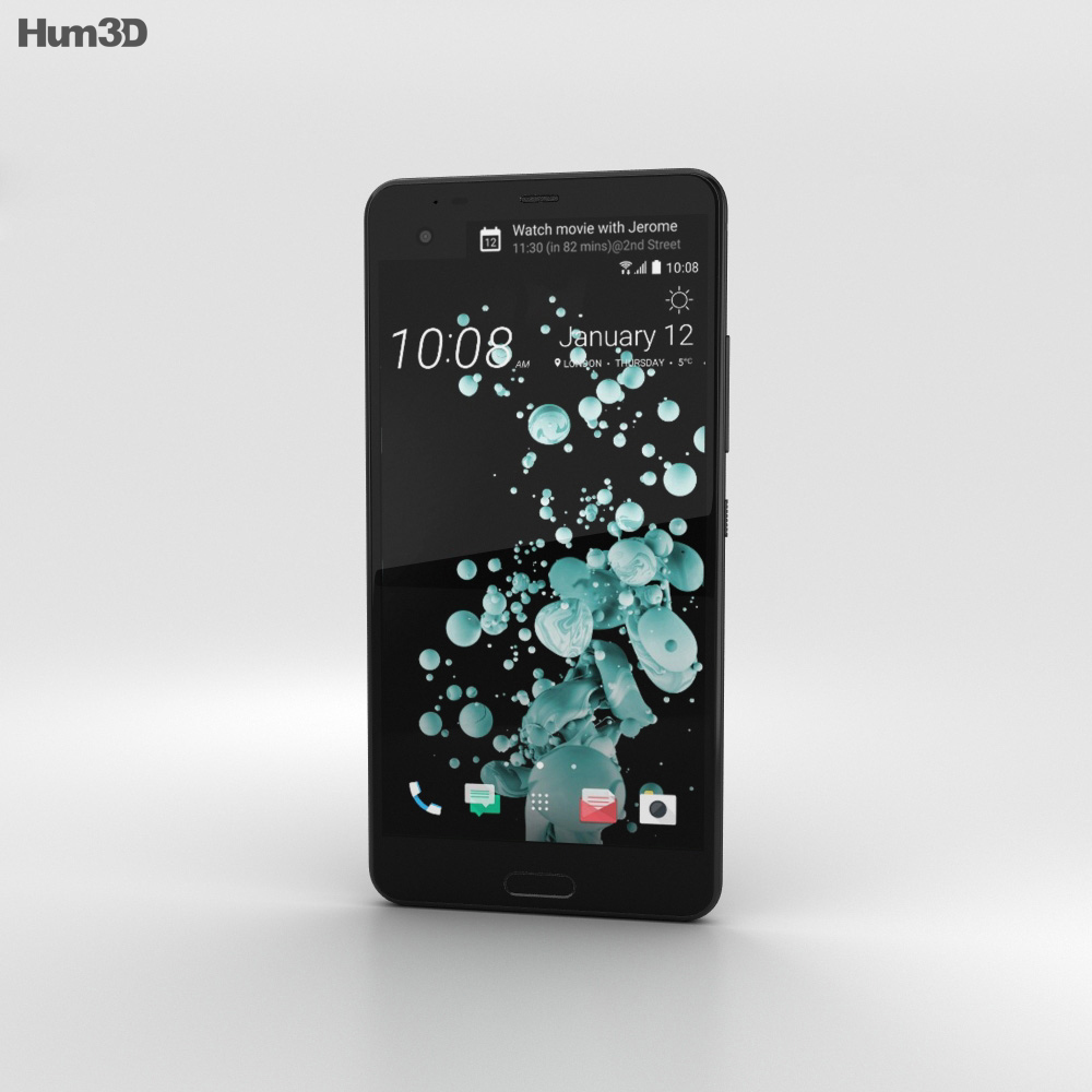 HTC U Ultra Brilliant Black Modelo 3d