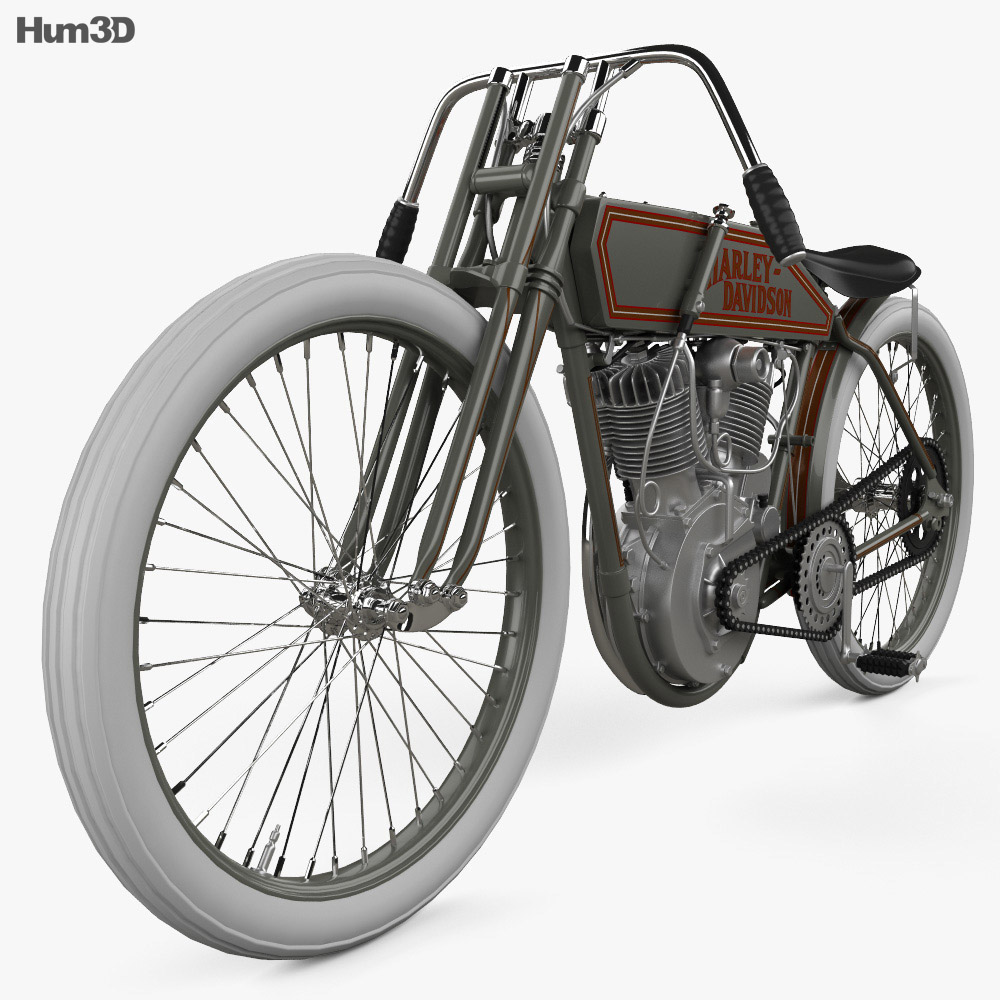 Harley-Davidson 11 K Racer 1915 Modello 3D