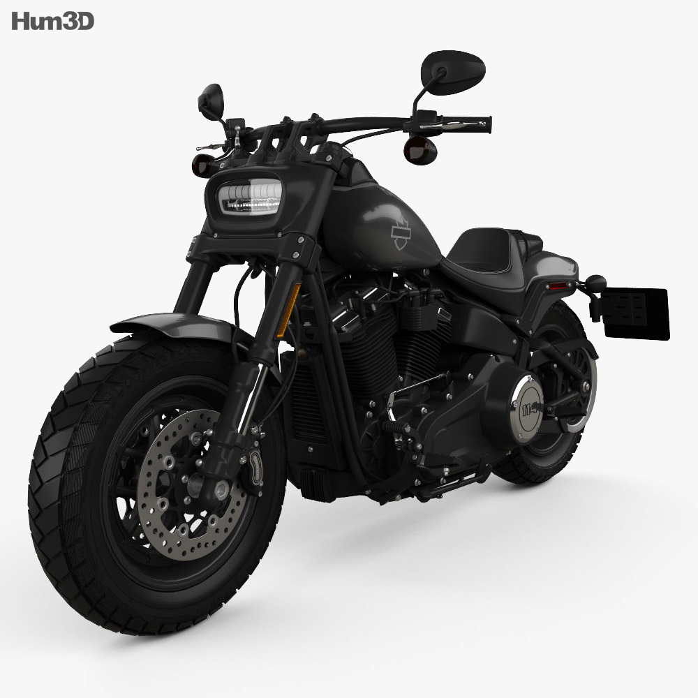 Harley-Davidson FXFB Fat Bob 114 2018 3D model - Vehicles on 3DModels