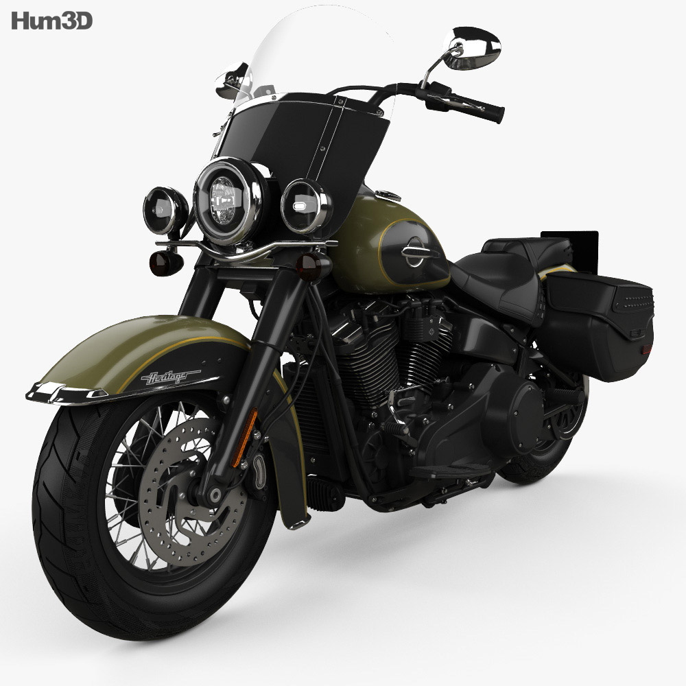 Harley-Davidson Heritage Classic 2018 3d model