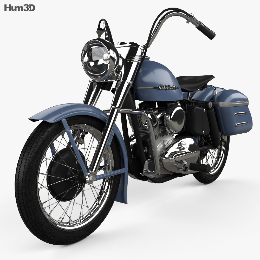 Harley-Davidson Model K 1953 3D模型