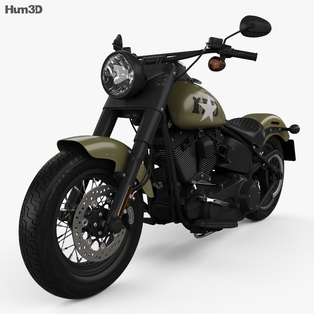 Harley-Davidson Softail Slim 2016 3d model