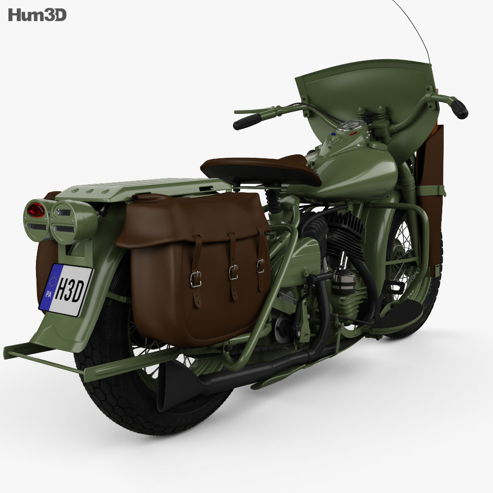 3D Printable US soldiers on Harley Davidson WLA - 28mm by Eskice