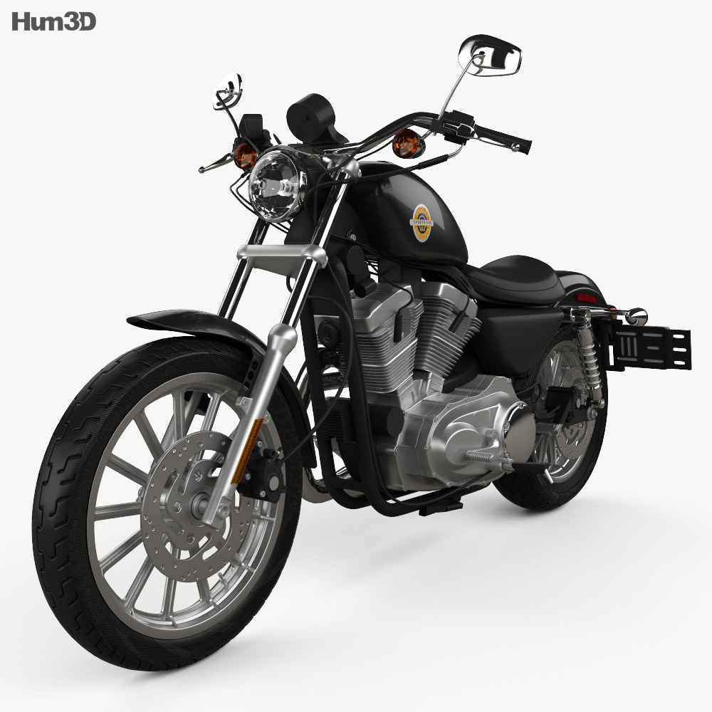 Harley-Davidson XLH 883 Sportster 2002 Modello 3D