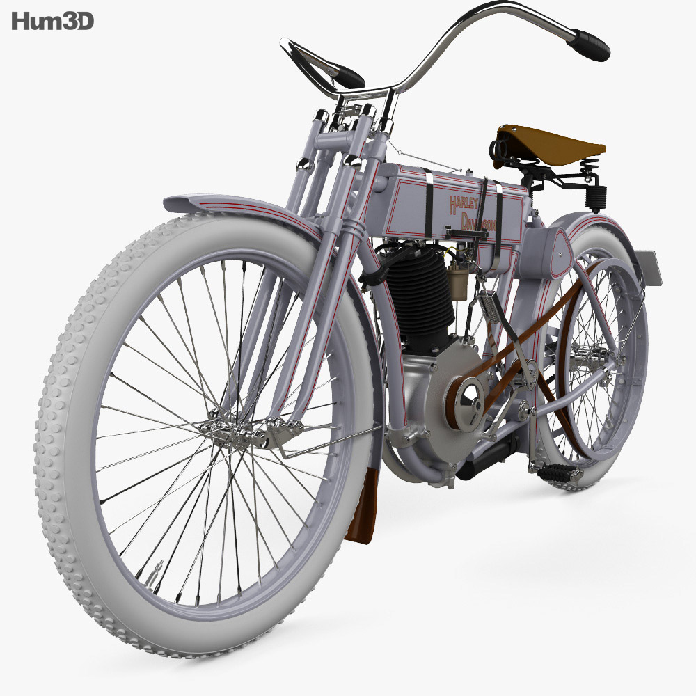 Harley-Davidson model 2 1906 Modèle 3d