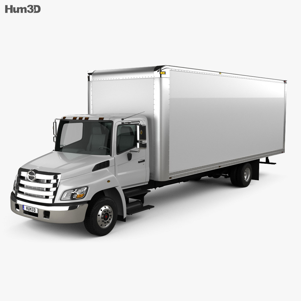 Hino 258 Camion Caisse 2017 Modèle 3d