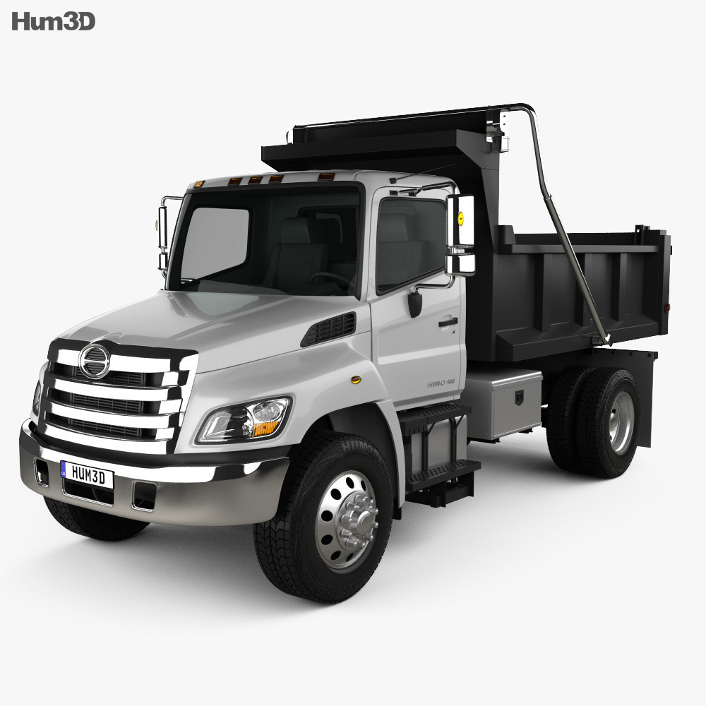 Hino 338 ダンプトラック 2015 3Dモデル