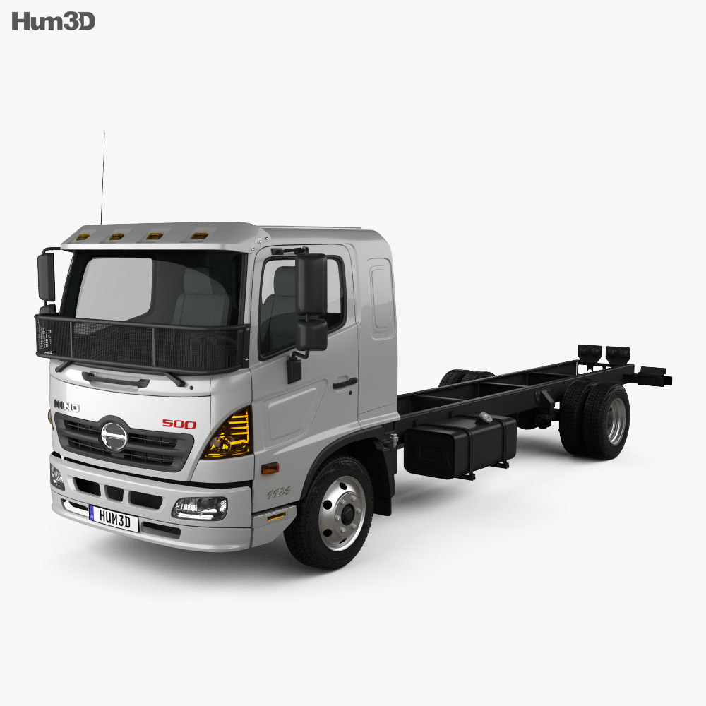 Hino 500 FD (11242) Chassis Truck 2020 3d model