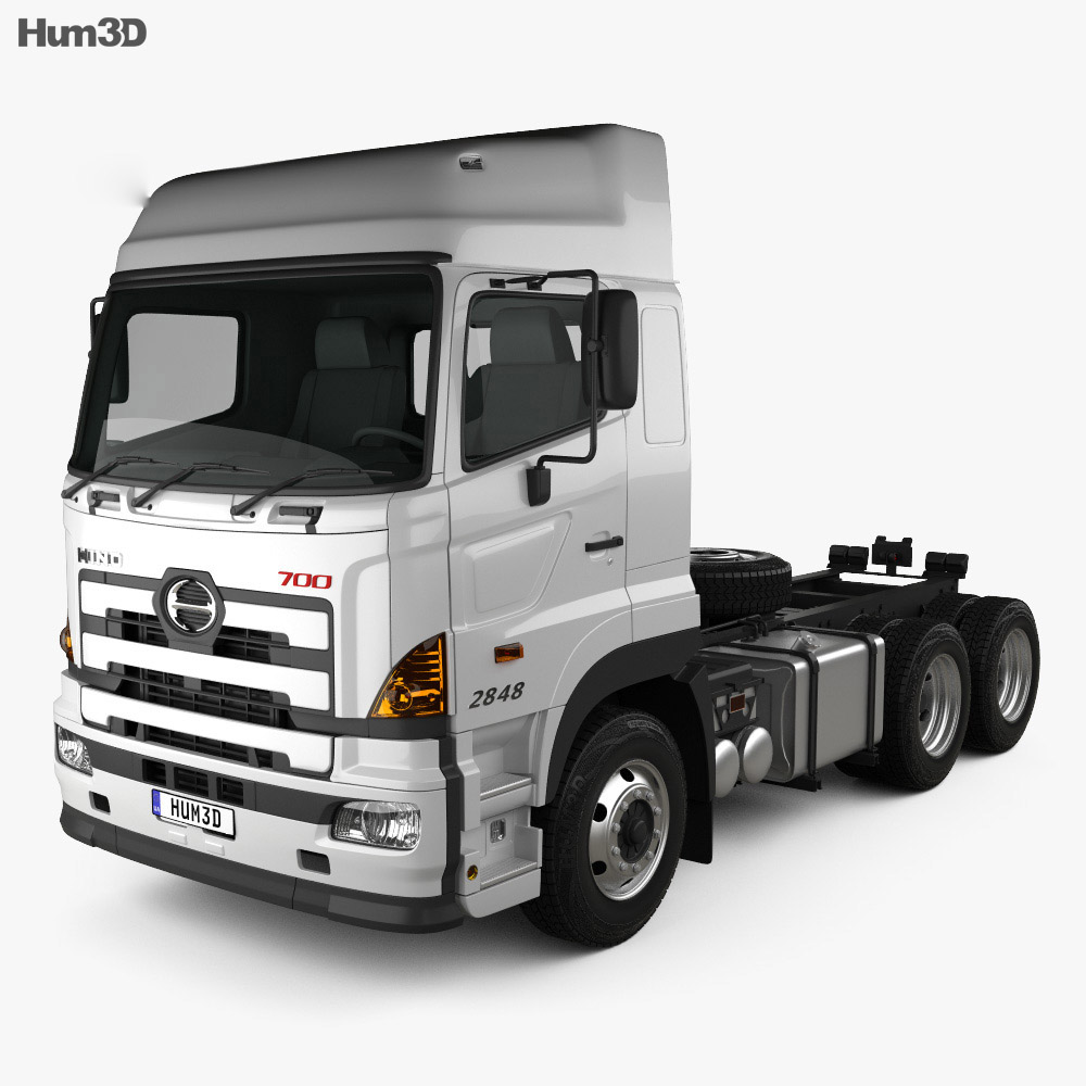 Hino 700 (2845) Сідловий тягач 2015 3D модель