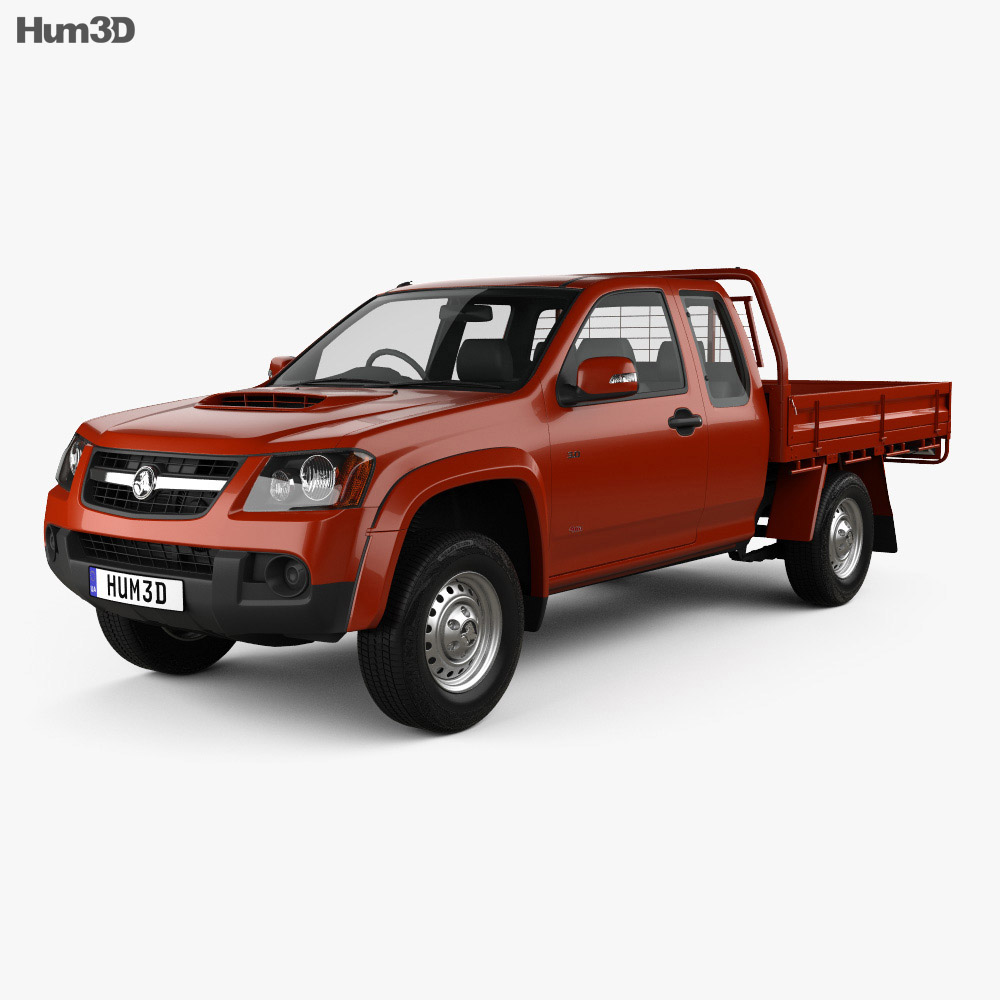Holden Colorado LX Space Cab Alloy Tray 2012 3d model