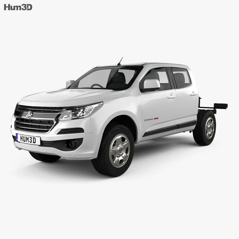 Holden Colorado LS Crew Cab Chassis 2019 3D-Modell